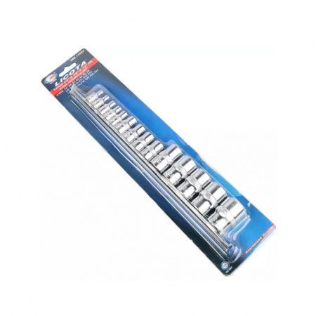 Licota Набор головок Е-профиль Е4-Е24 1/4", 3/8", 1/2" 14пр. на линейке