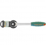 JONNESWAY Рукоятка трещоточная ротационная со сквозным приводом 1/2"DR, 60 зубцов, 290 мм