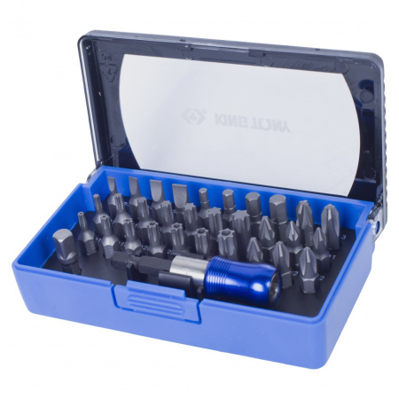 KING TONY Набор вставок (бит) 1/4", ph, pz, hex, torx, slotted, 32 предмета