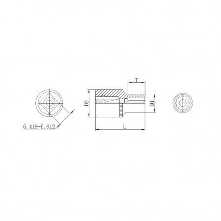 Thorvik Головка торцевая 12-гранная 1/2"DR, 20 мм