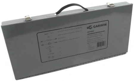 GARWIN INDUSTRIAL Набор метчиков и плашек М3 - 20, HSS, DIN352, 55 предметов