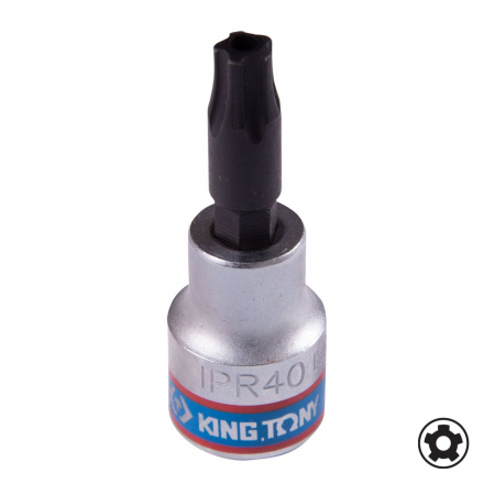 KING TONY Насадка (бита) торцевая 3/8", TORX PLUS (5-лучевой П-образной формы), IPR40, L = 50 мм 