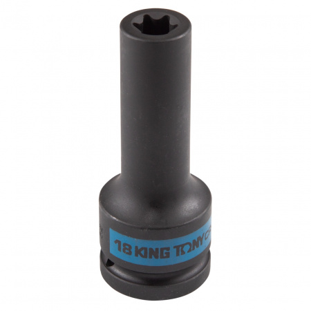 KING TONY Головка торцевая ударная глубокая TORX Е-стандарт 3/4", E18, L = 110 мм 647518M