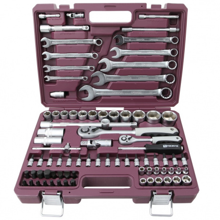 Thorvik Набор инструмента универсальный 1/4", 1/2"DR, 82 предмета, в кейсе