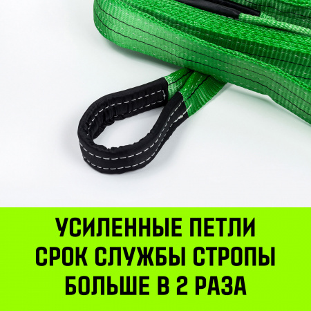 Строп грузоподъемный текстильный петлевой (СТП) HITCH LS2020, 2000 кг, 2.0 м