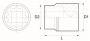 JONNESWAY Головка торцевая 12-гранная 3/4"DR, 38 мм