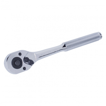 KING TONY Трещотка 3/8", 200 мм, 32 зубца, флажковая с кнопкой 3761-08F