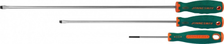 Jonnesway Отвертка стержневая шлицевая ANTI-SLIP GRIP, SL10.0х250 мм