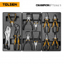 TOLSEN Набор инструментов "CHAMPION" в черной тележке, 239 предметов 