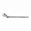 KING TONY Трещотка 3/8", 290 мм, 32 зубца, флажковая с кнопкой, шарнирная 3781-11P
