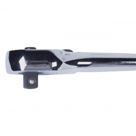 KING TONY Трещотка 3/8", 200 мм, 32 зубца, флажковая с кнопкой 3761-08F
