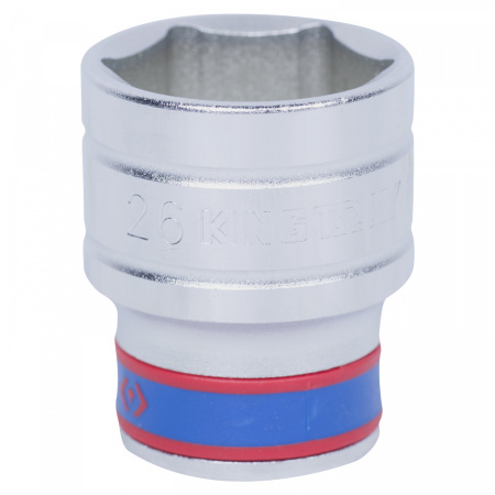 KING TONY Головка торцевая стандартная шестигранная 1/2", 26 мм
