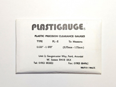 Plastigauge PL-E Пластиковый калибр 0.75 мм - 1.75 мм (уп. 5шт)