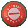 Jonnesway Отвертка стержневая шлицевая ANTI-SLIP GRIP, SL5.5х38 мм