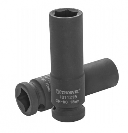 Thorvik Головка торцевая ударная глубокая 1/2"DR, 15 мм
