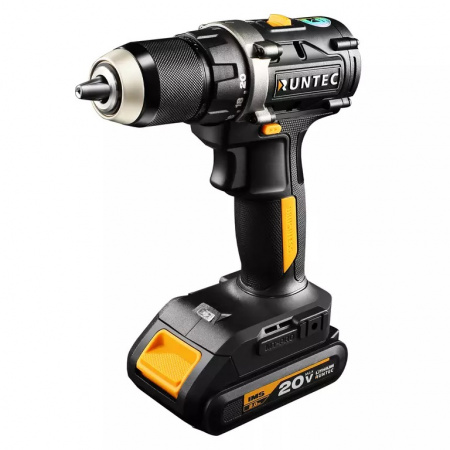 RUNTEC PRO Дрель-шуруповерт аккумуляторная 13 мм, 20 В, 55 Нм, 1800 об/мин, 2*2 Ач