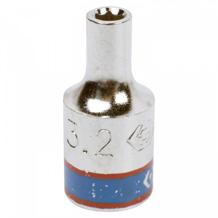 KING TONY Головка торцевая стандартная шестигранная 1/4", 3,2 мм