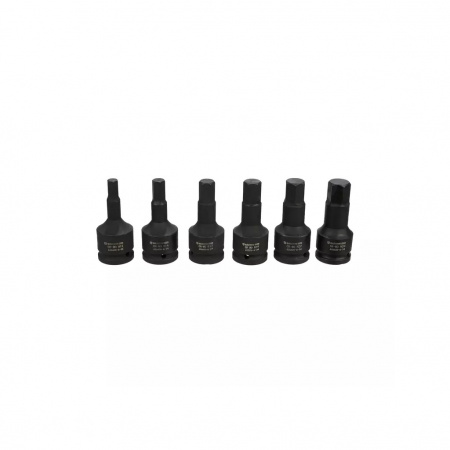 GARWIN PRO Набор ударных шестигранников 3/4" HEX 6 пр. 12-24 мм, 100 мм