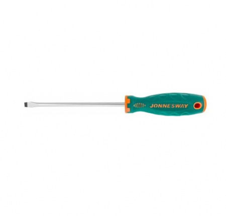 Jonnesway Отвертка стержневая шлицевая ANTI-SLIP GRIP, SL8.0х175 мм