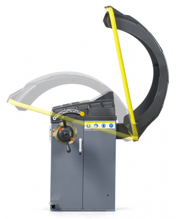 KraftWell ELECTRA Балансировочный станок полуавтомат, педаль, лазер