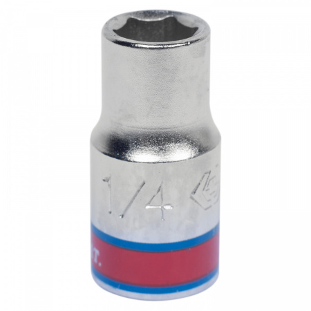 KING TONY Головка торцевая стандартная шестигранная 1/4", 1/4", дюймовая 233508S