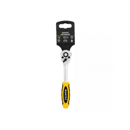 RUNTEC Трещотка 1/4", 72 зубца, CrV, длина 152 мм