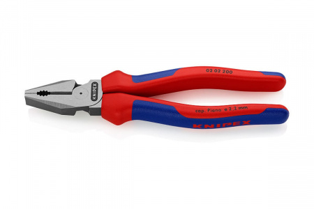 Knipex Плоскогубцы комбинированные особой мощности, 200 мм, фосфатированные, 2-комп ручки