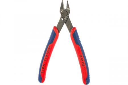 Knipex Electronic Super Knips Бокорезы прецизионные, нерж., 125 мм, 2-комп ручки