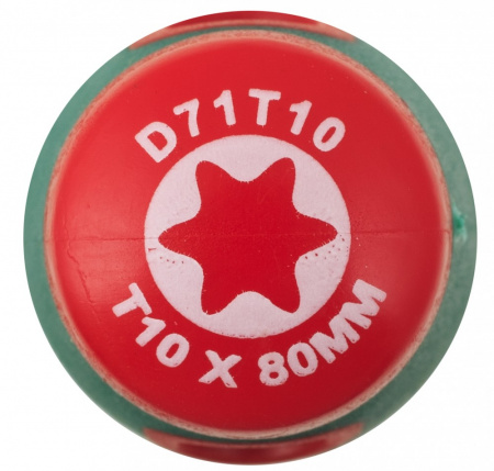 JONNESWAY Отвертка стержневая TORX ANTI-SLIP GRIP, T10х80
