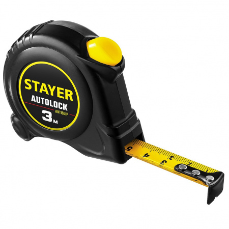 STAYER AutoLock Рулетка с автостопом 3 м х 16 мм