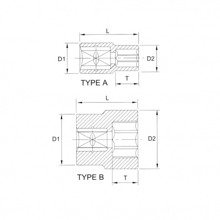 Licota Головка  торцевая, 12-гранная, 3/8" (9, 52 мм), 18 мм
