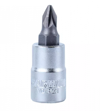 GARWIN Головка торцевая с вставкой 1/4" PZ2