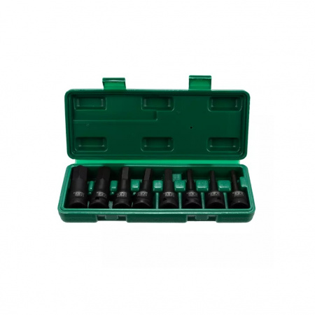GARWIN PRO Набор головок торцевых глубоких ударных 1/2" HEX 8 пр. 5-19 мм, 78 мм