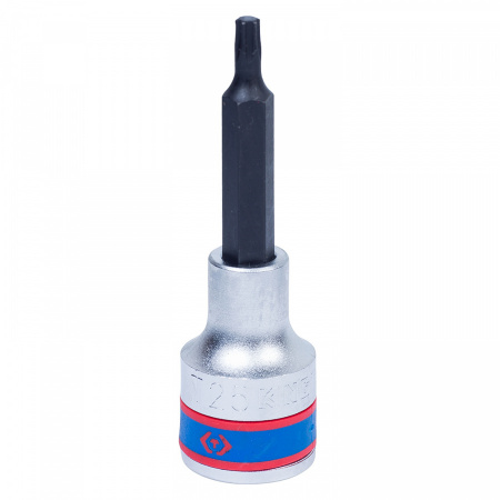 KING TONY Насадка (бита) торцевая 1/2", TORX, T25, L = 80 мм