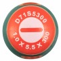 Jonnesway Отвертка стержневая шлицевая ANTI-SLIP GRIP, SL5.5х300 мм
