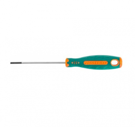 Jonnesway Отвертка стержневая шлицевая ANTI-SLIP GRIP, SL2.5х75 мм