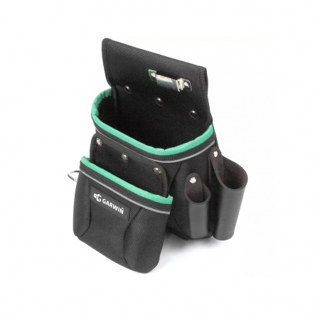 GARWIN PRO Сумка поясная монтажника, 2 кармана, максимальная нагрузка 5 кг