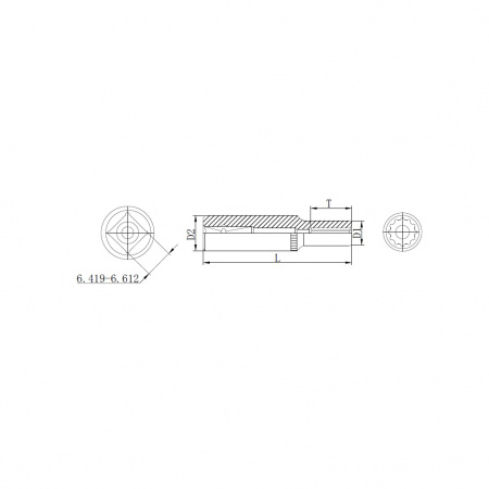 Thorvik Головка торцевая глубокая 12-гранная 1/2"DR, 22 мм, длина 78 мм