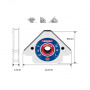 Aurora Magnet S-30 Фиксатор магнитный (45°/90°/135°, усилие 30 кг)